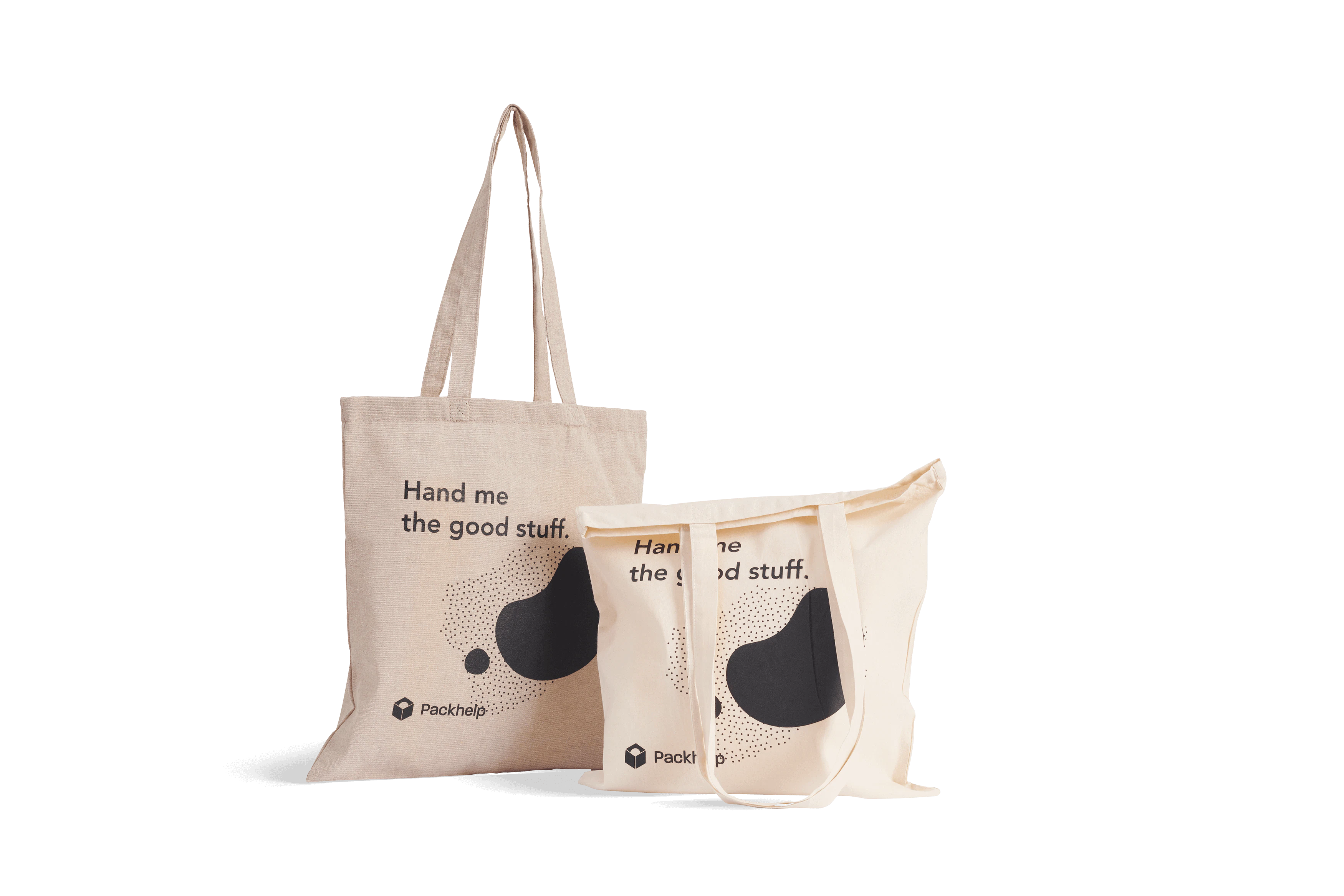 Personalised Tote Bags 100 organic/recycled fabric Packhelp