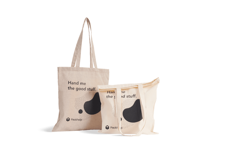Recycled Canvas Tote with Pocket - Custom Print 1