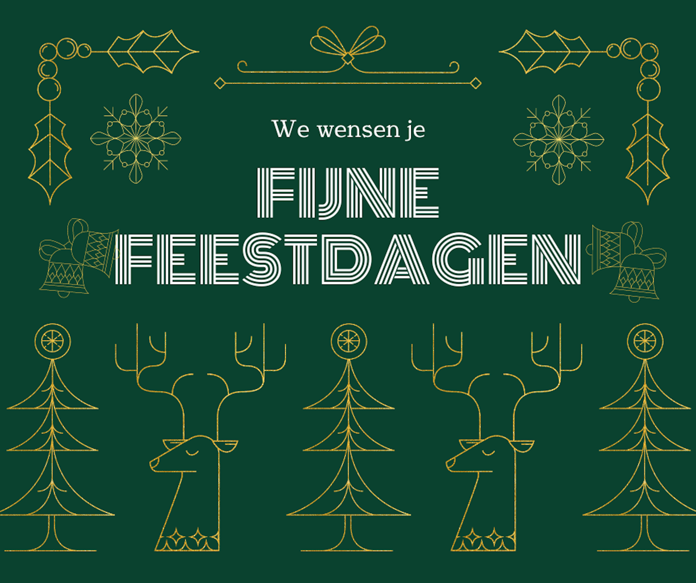 Zakelijke kerstwensen voorbeelden en designs Packhelp