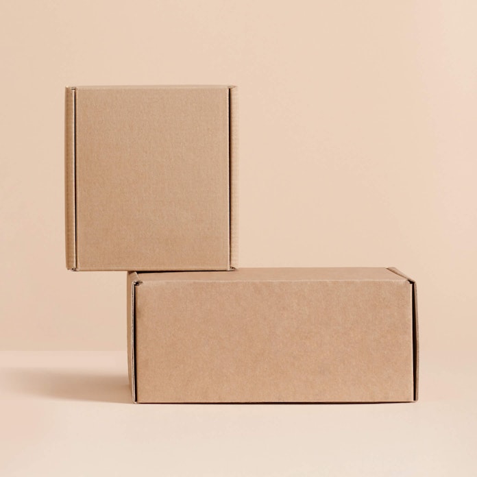 Boîte en carton simple kraft ou blanc pour l'expédition